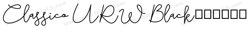Classico URW Black字体转换
